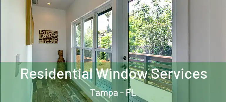 Residential Window Services Tampa - FL