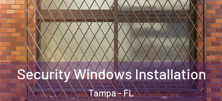  Security Windows Installation Tampa - FL