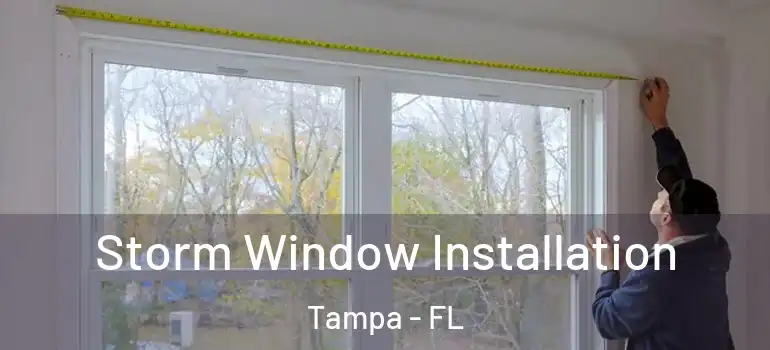 Storm Window Installation Tampa - FL